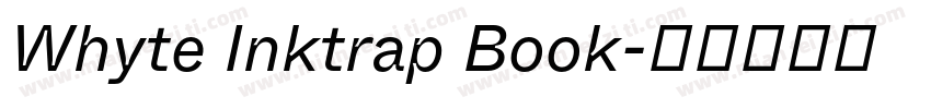 Whyte Inktrap Book字体转换